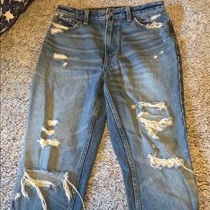 Abercrombie Annie high rise girlfriend jeans